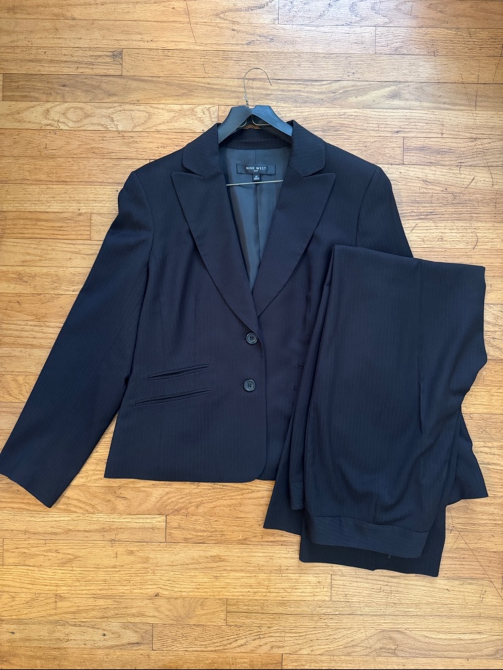 Like New! Nine West Black Pinstripe Women's Suit